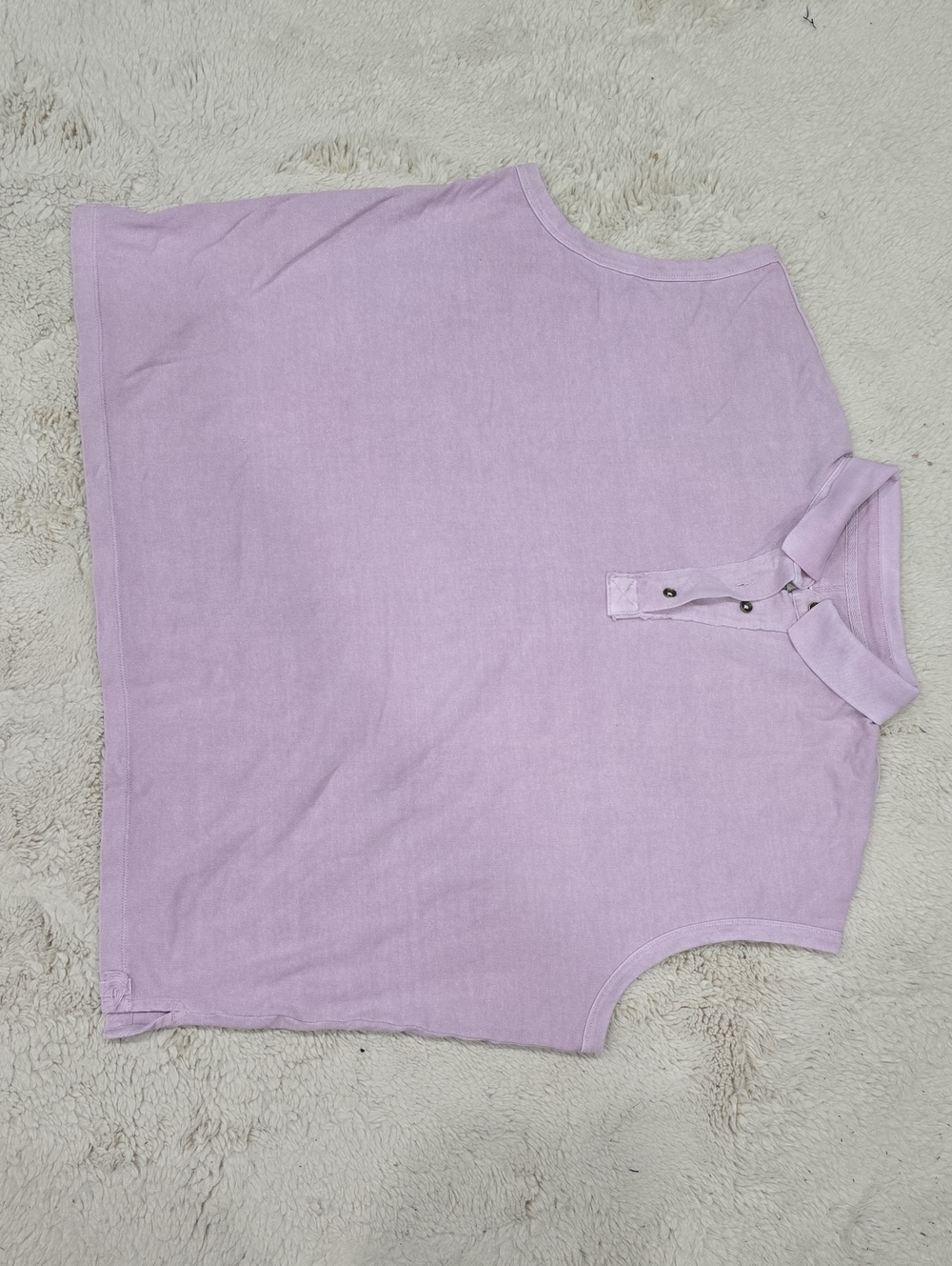 We The Free Lilac Sleeveless Polo Top